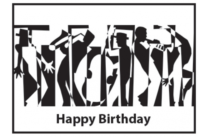 Felicitare No brand Card Happy Birthday Jazz