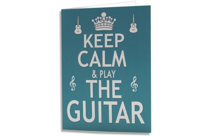 Felicitare No brand Card Keep Calm And Play The Guitar Greeting