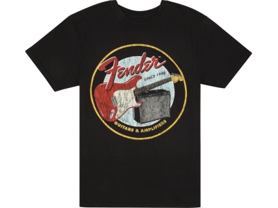 1946 Guitars & Amplifiers T-Shirt Vintage Black M