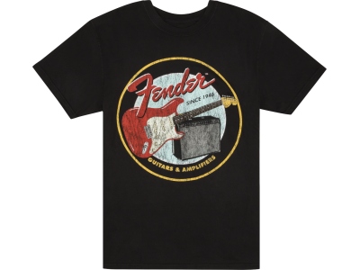 1946 Guitars & Amplifiers T-Shirt Vintage Black XL