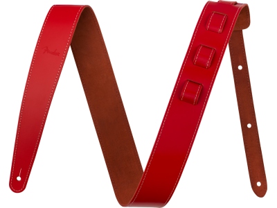 2'' Essentials Leather Strap Red
