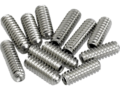 American Vintage Stratocaster/Telecaster Bridge Saddle Height Adjustment Screws (12) (Nickel)