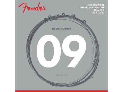 Classic Core Electric Guitar Strings 255L Nickel-Plated Steel Ball Ends (.009-.042)