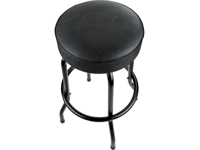 Embossed Black Logo Barstool Black/Black 30