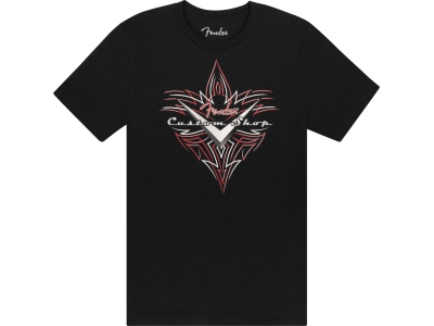 Fender Custom Shop Pinstripe T-Shirt Black S