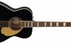 Fender Malibu Vintage, Ovangkol Fingerboard, Gold Pickguard, Black