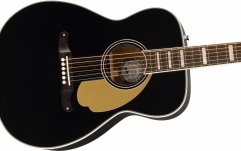 Fender Malibu Vintage, Ovangkol Fingerboard, Gold Pickguard, Black