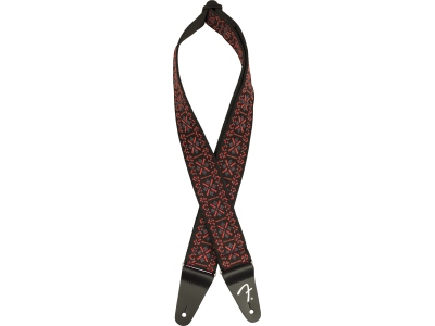 Pasadena Woven Strap Lattice Red 2''
