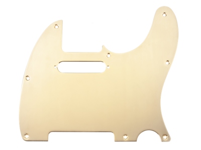 Pickguard Telecaster 8-Hole Mount Gold-Plated 1-Ply