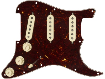 Pre-Wired Strat Pickguard Custom Shop Texas Special SSS Tortoise Shell 11 Hole PG