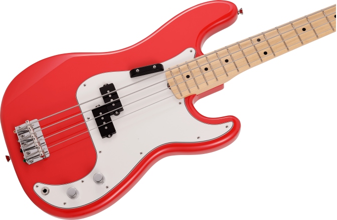 Fender- Precision Bass Red Fender Made in Japan Limited Color Precision Bass Red 