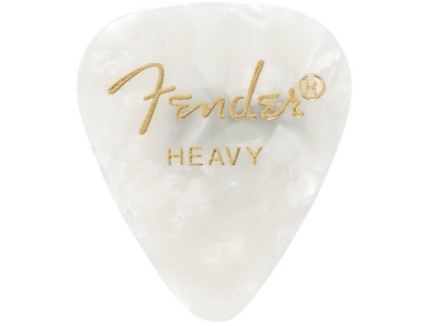 Premium Celluloid 351 Shape Picks Heavy White Moto 144-Pack