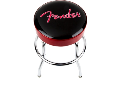 Red Sparkle Logo Barstool Black/Red Sparkle 24