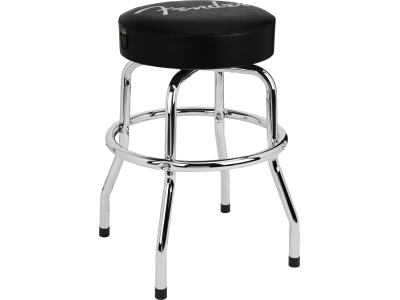 Spaghetti Logo Pick Pouch Barstool Black/Chrome 24