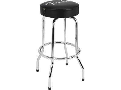 Spaghetti Logo Pick Pouch Barstool Black/Chrome 30