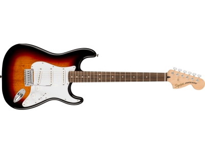 Affinity Series Stratocaster Laurel Fingerboard White Pickguard 3-Color Sunburst