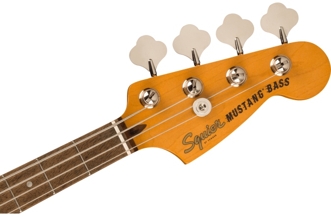 Fender Squier Limited Edition Classic Vibe '60s Competition Mustang Bass Capri Orange Dakota Red Stripes
