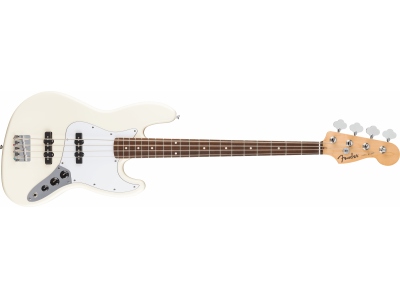 Standard Jazz Bass LF White Pickguard Olympic White