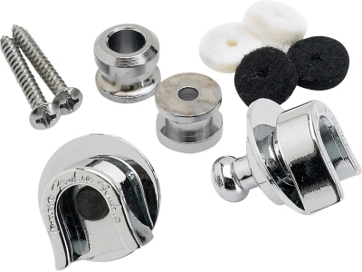 Strap Locks and Buttons Set Chrome