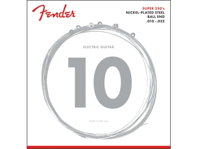 Super 250 Guitar Strings Nickel Plated Steel Ball End 250RH Gauges .010-.052