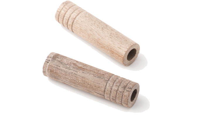 Fender Truss Rod Cavity Plugs Fender Truss Rod Cavity Plugs Walnut Grooved Drilled (2)