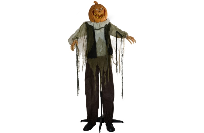 Figura animată Europalms Halloween Figure Pumpkin Man, animated, 170cm