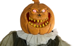 Figura animată Europalms Halloween Figure Pumpkin Man, animated, 170cm
