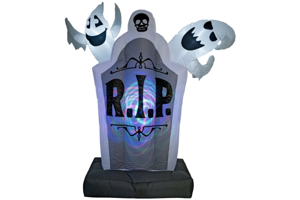 Halloween Inflatable Figure Tombstone, animated, 183cm Halloween Inflatable Figure Tombstone, animated, 183cm