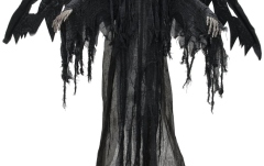Figurină schelet  Europalms Halloween Black Angel, 175x100x66cm
