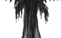 Figurină schelet  Europalms Halloween Black Angel, 175x100x66cm