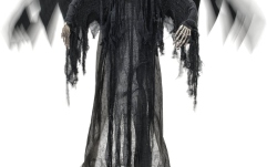 Figurină schelet  Europalms Halloween Black Angel, 175x100x66cm
