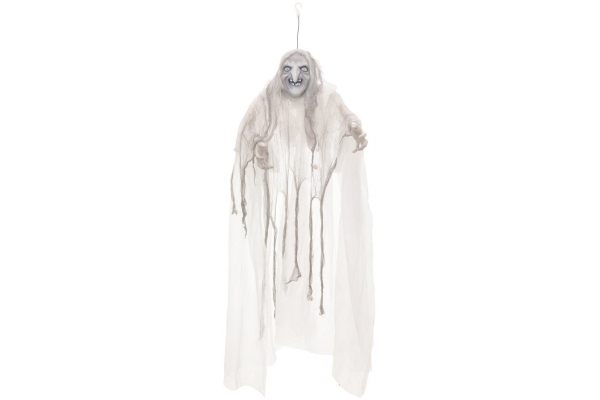 Halloween Witch, white, 170x50x20cm