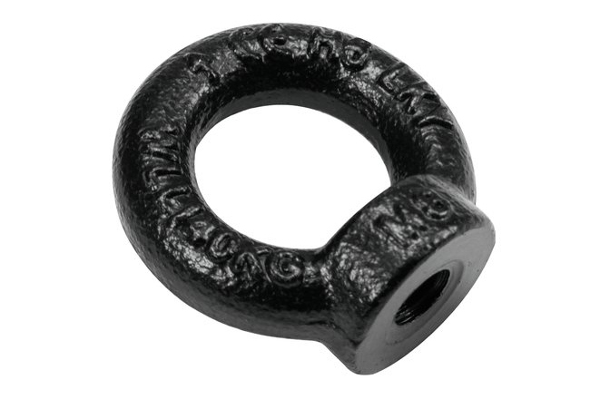 Filet M8 SafeCase Ring Nut M8 black galvanized DIN 582