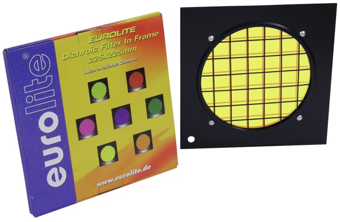 Filtru de lumina Eurolite Yellow Dichroic Filter black Frame PAR-56