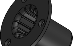 Flanșă de montare VOID Acoustics Venu series Top Hat Black 