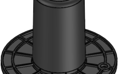 Flanșă de montare VOID Acoustics Venu series Top Hat Black 
