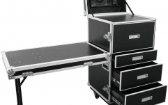 Flightcase cu masa integrat Roadinger Universal Drawer Case WDS-1 with wheels