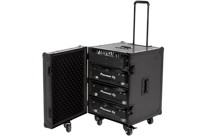 Flightcase echipamente DJ UDG Ultimate Flight Case 4 CDJ/MIXER Black Plus (T&SW)