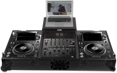 Flightcase echipamente DJ UDG Ultimate Flight Case CDJ-3000/ 900NXS2 Plus - Laptop Shelf + Wheels