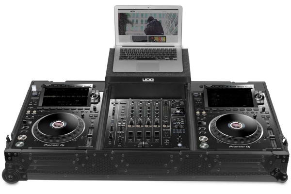 Ultimate Flight Case Set CDJ-3000/A9 Plus - Laptop Shelf + Wheels Ultimate Flight Case Set CDJ-3000/A9 Plus - Laptop Shelf + Wheels