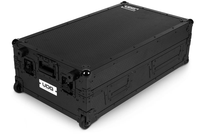 Flightcase echipamente DJ UDG Ultimate Flight Case Turntable & MIxer -  Laptop Shelf, + Trolley & Wheels
