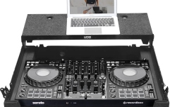 Flightcase pentru console DJ UDG Ultimate Flight Case DDJ-FLX10 Plus - Laptop Shelf + Wheels