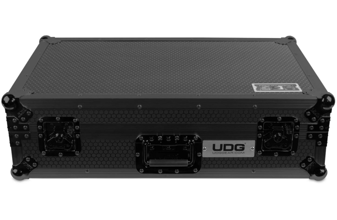 Flightcase pentru console DJ UDG Ultimate Flight Case DDJ-FLX10 Plus - Laptop Shelf + Wheels