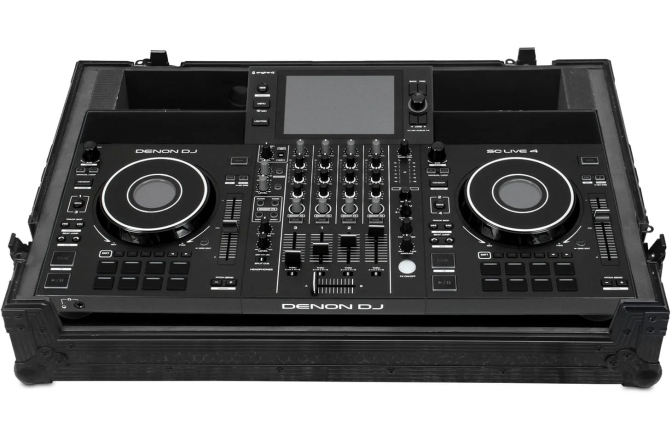 Flightcase pentru console DJ UDG Ultimate Flight Case Denon DJ SC LIVE 4 Plus - Wheels