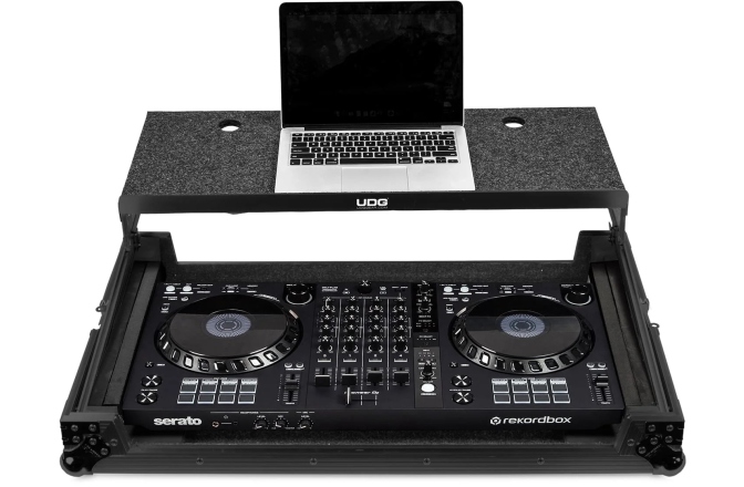 Flightcase pentru console DJ UDG Ultimate Flight Case Multi Format XXL Plus - Laptop Shelf