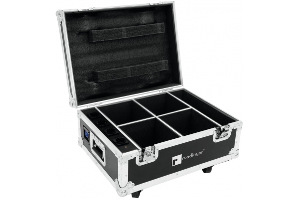 Flightcase 4x AKKU UP-4 QuickDMX with charging function