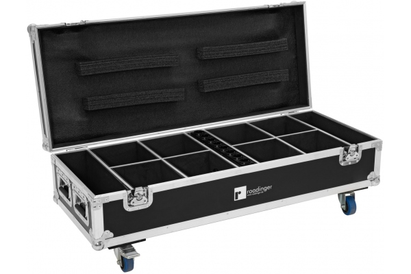 Flightcase 8x AKKU UP-4 QuickDMX with charging function