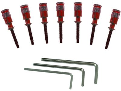  FRHPRDP - Hollow Point Intonation System - 7-String - Red