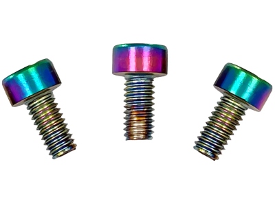  FRNCSBCP - Color Stainless Steel Nut Clamping Screws (3 pcs), Burnt Chrome