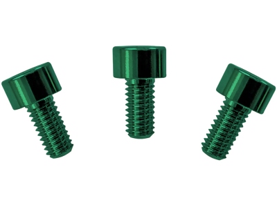 FRNCSGNP - Color Stainless Steel Nut Clamping Screws (3 pcs), Green